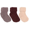 Wool rib baby socks - 3-pack
