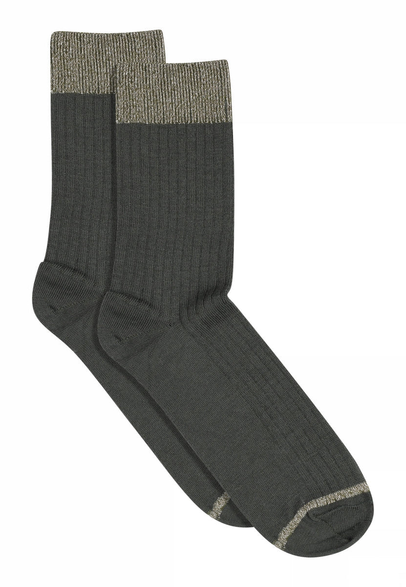 Erina wool rib socks