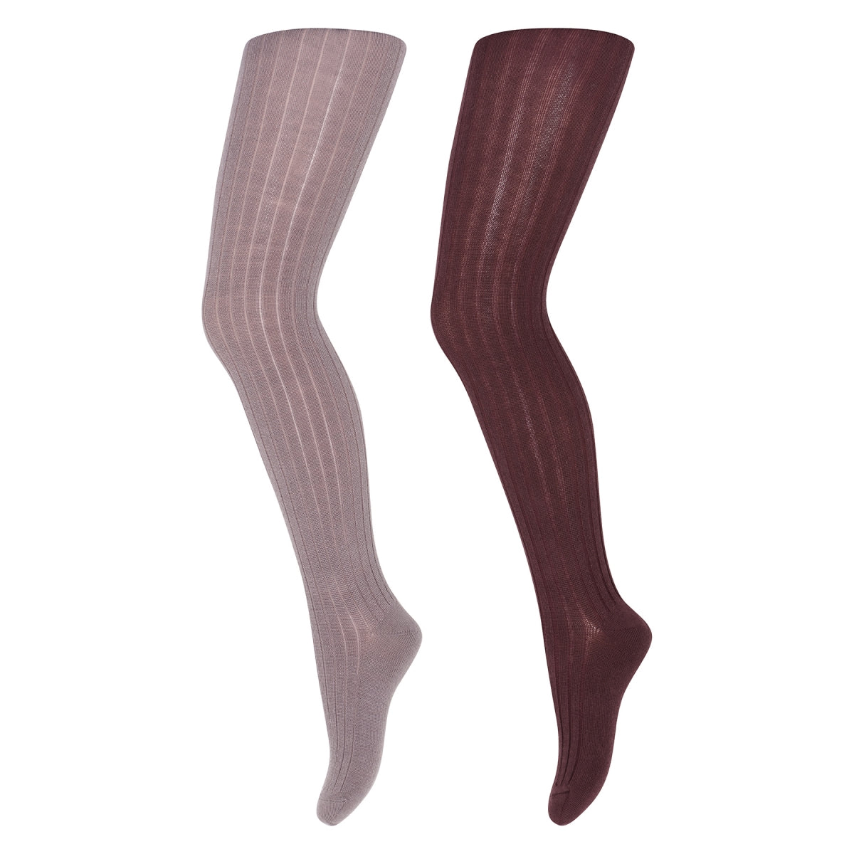 Wool rib tights - 2-pack