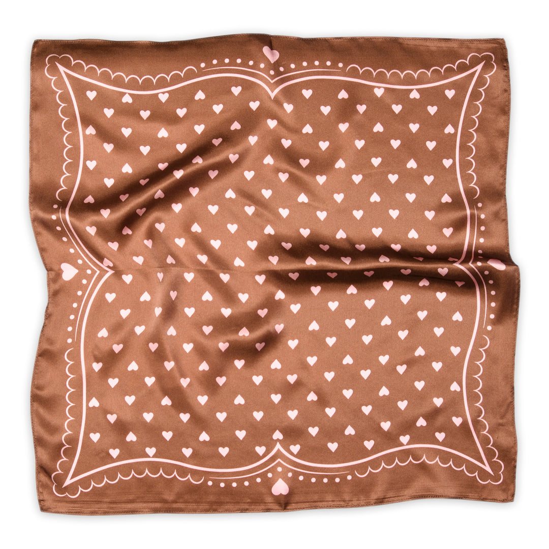 Love small silk scarf