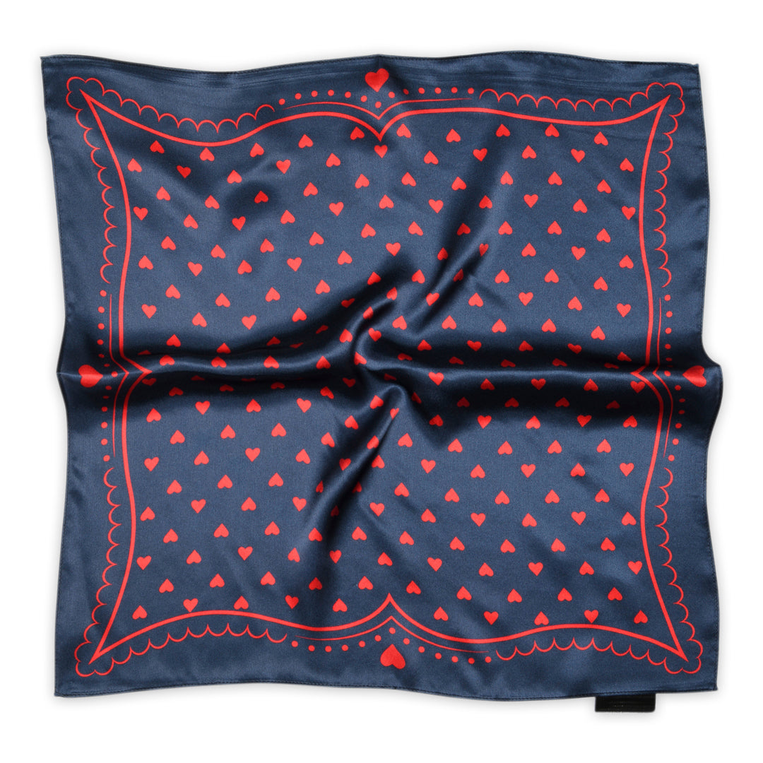 Love small silk scarf