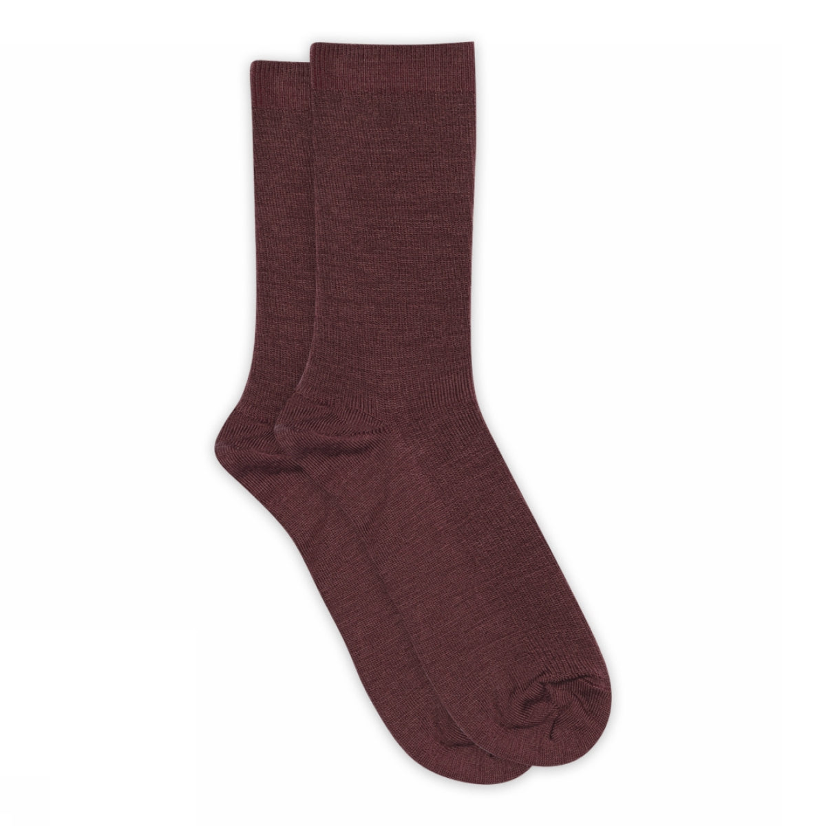 Fine wool rib socks