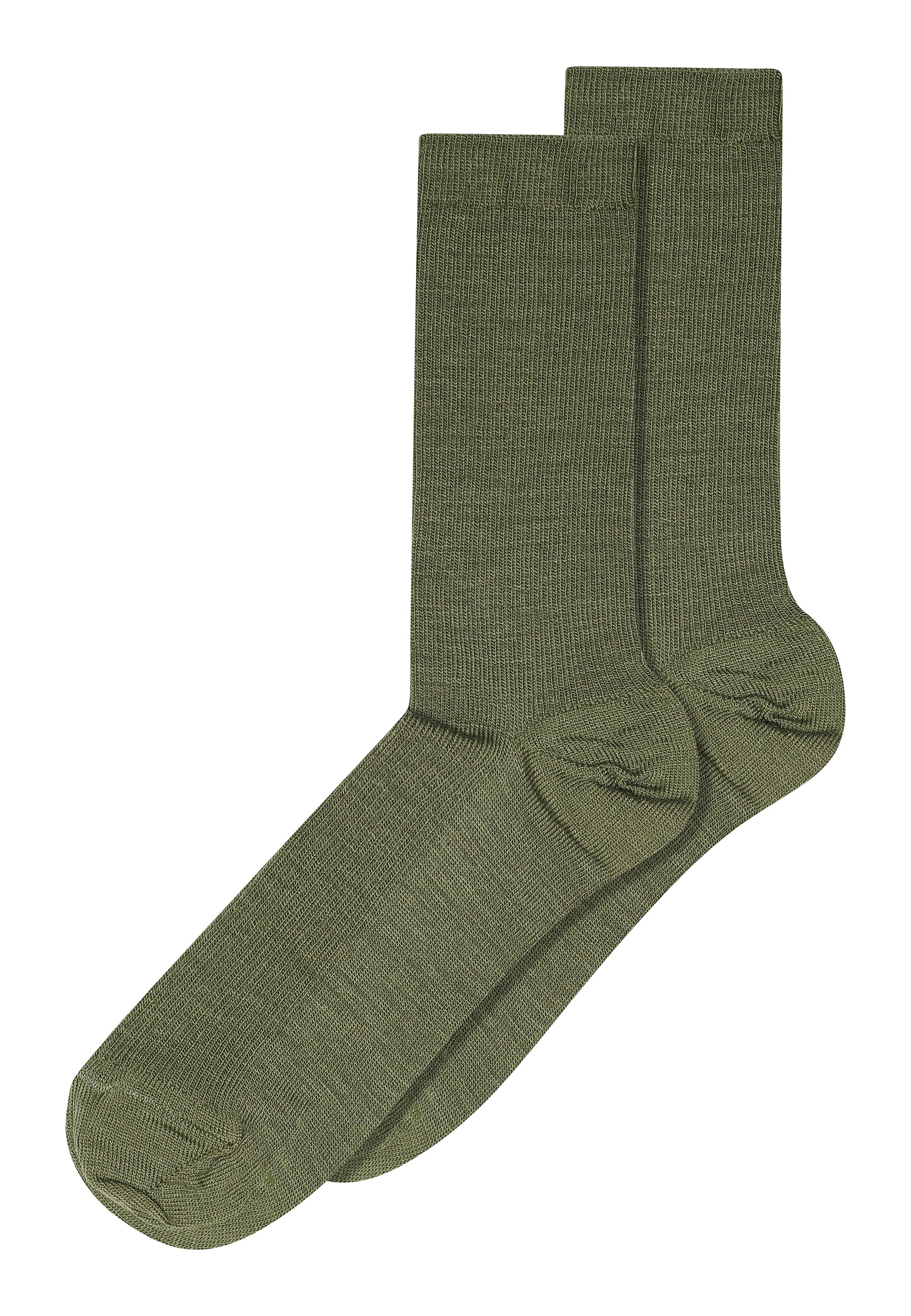 Fine wool rib socks