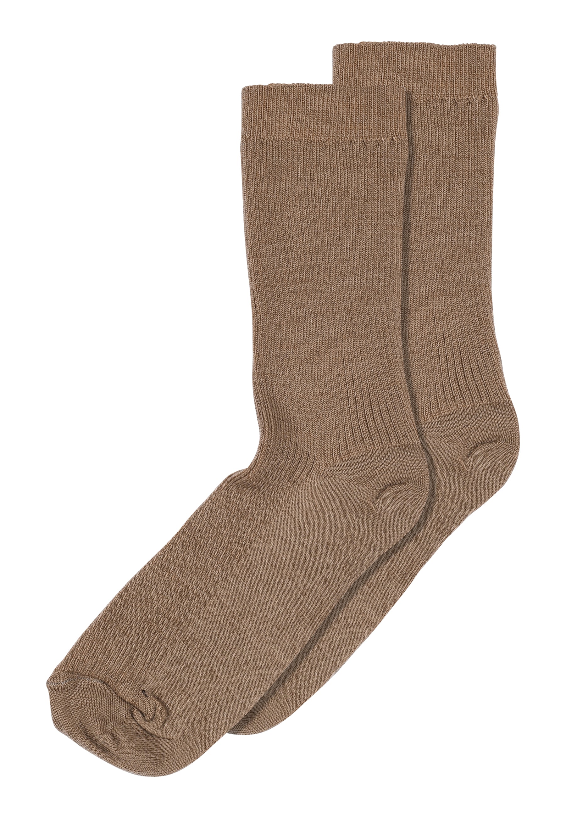 Fine wool rib socks