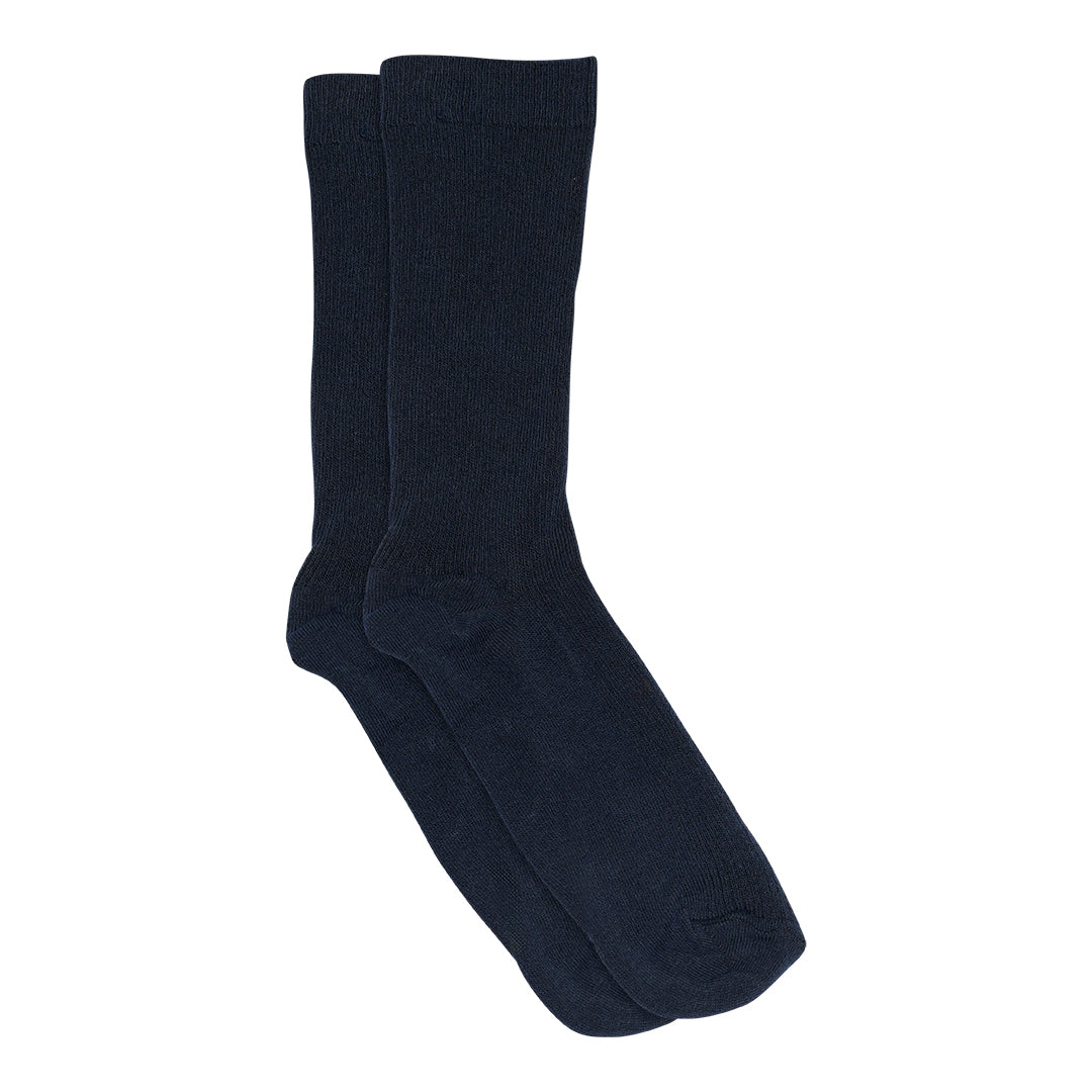 Fine cotton rib socks