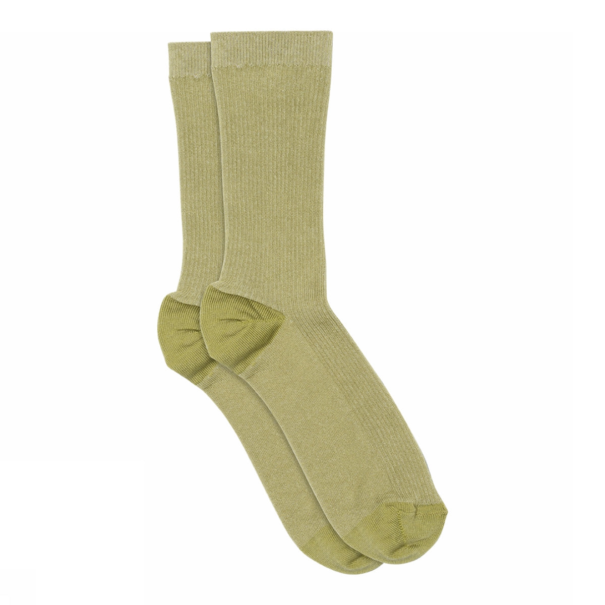 Fine cotton rib socks