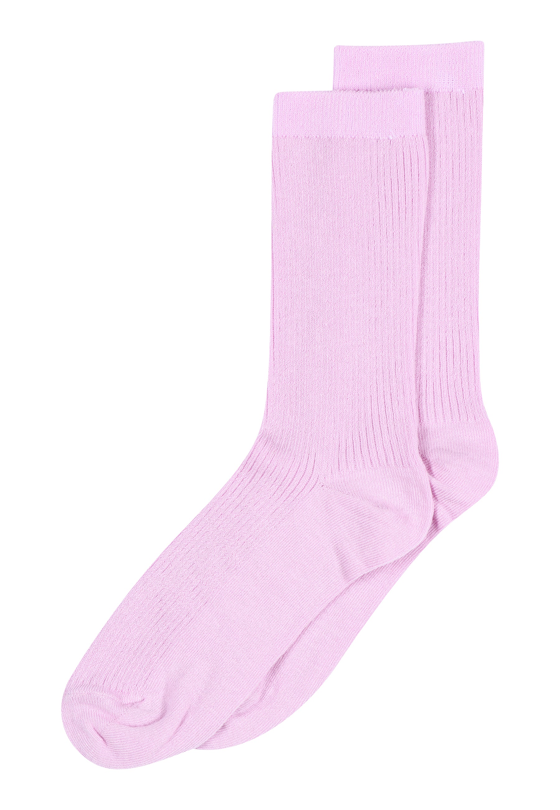 Fine cotton rib socks