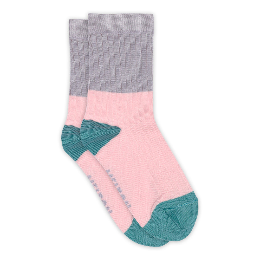 Block colour socks