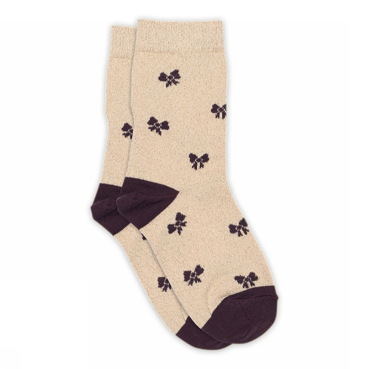 Bow glitter socks