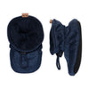 Glitter textile slippers