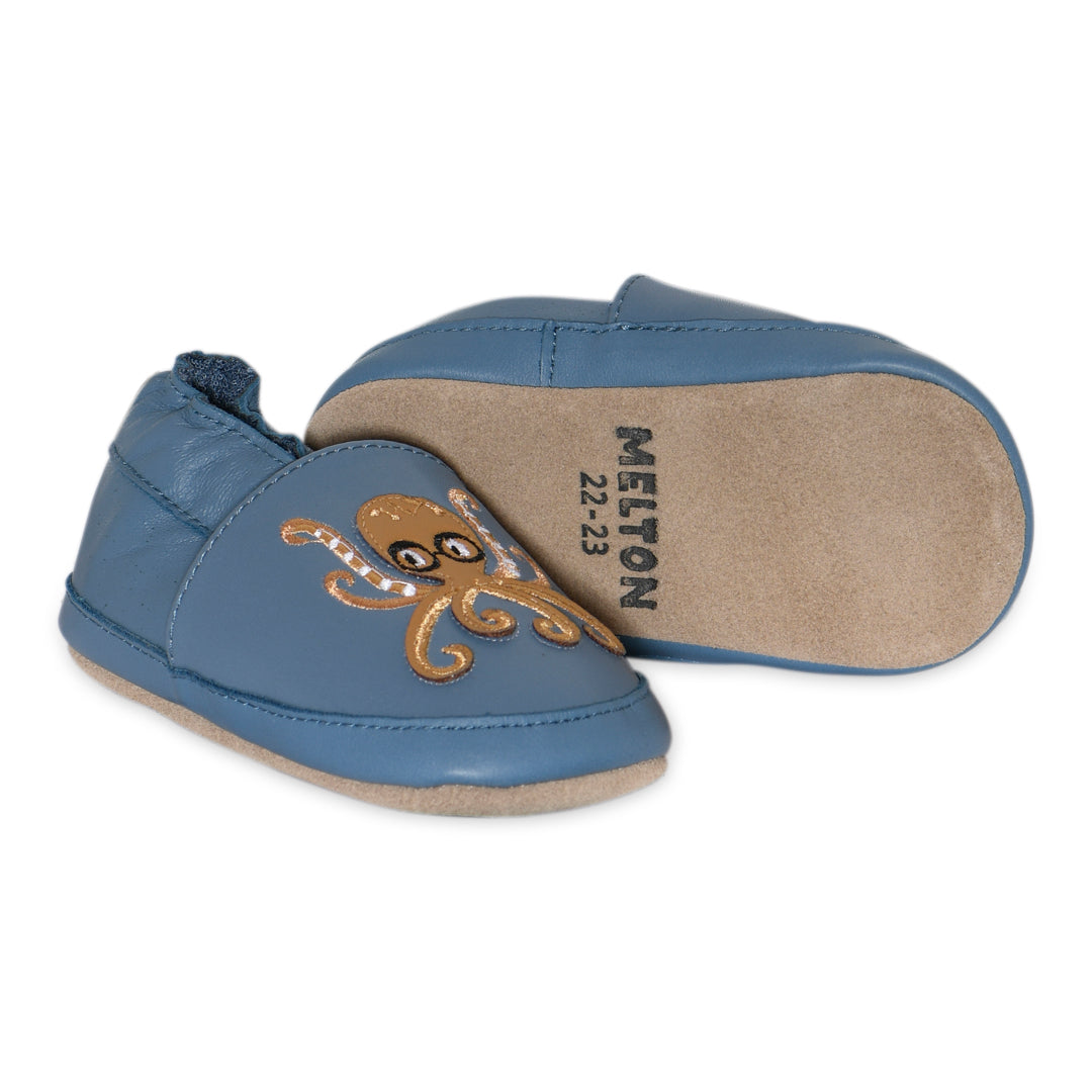 Octopus leather slippers