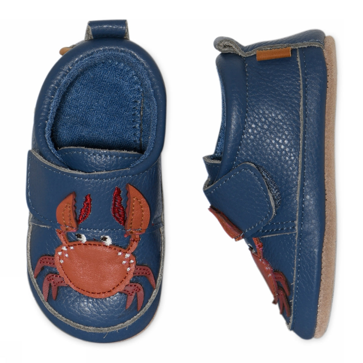Crabbie leather slippers