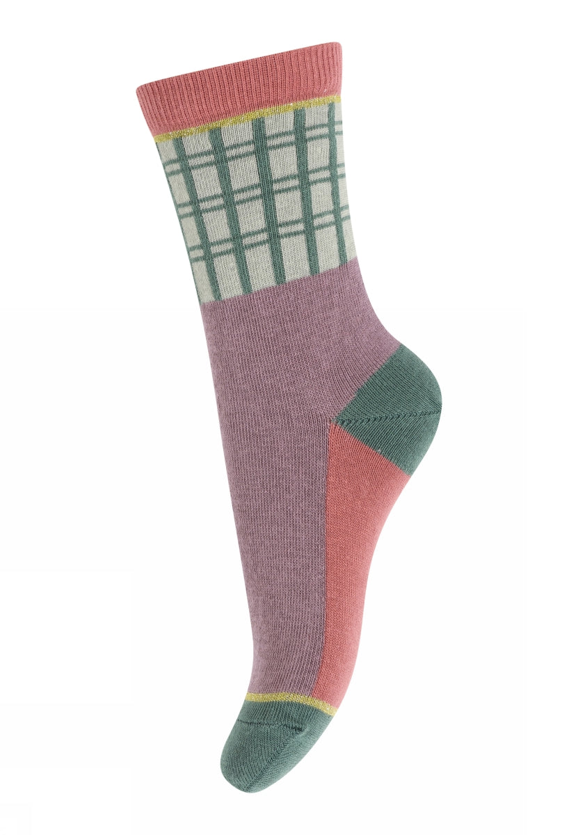 Checks Block Pattern socks