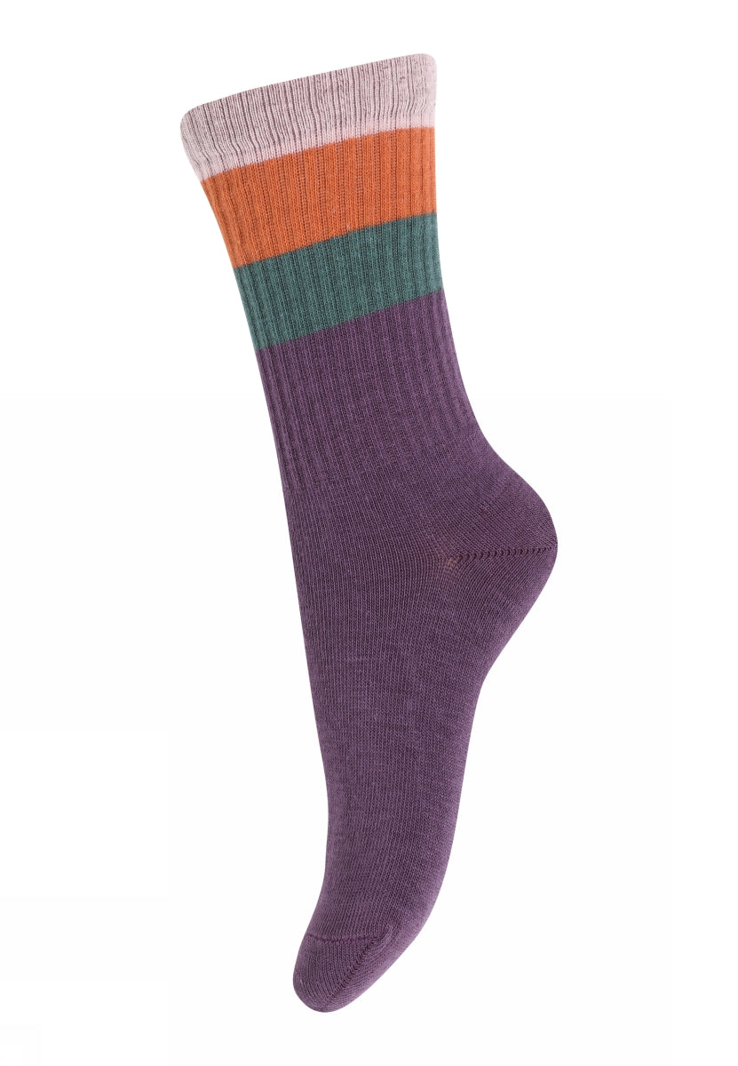 Wide stripes socks