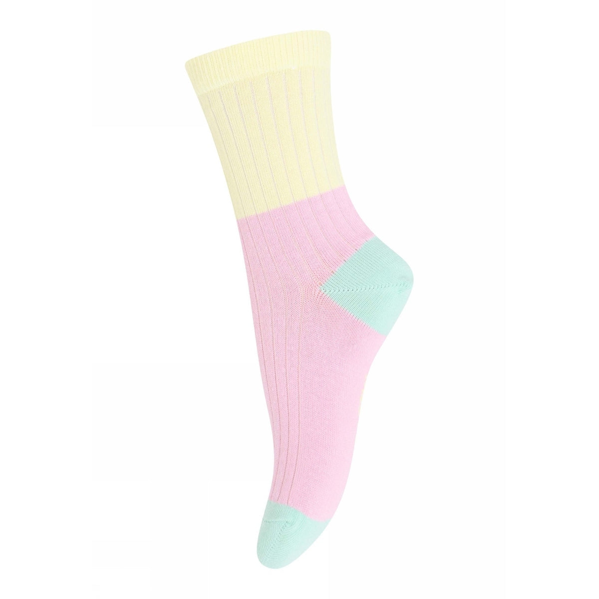 Block colour socks