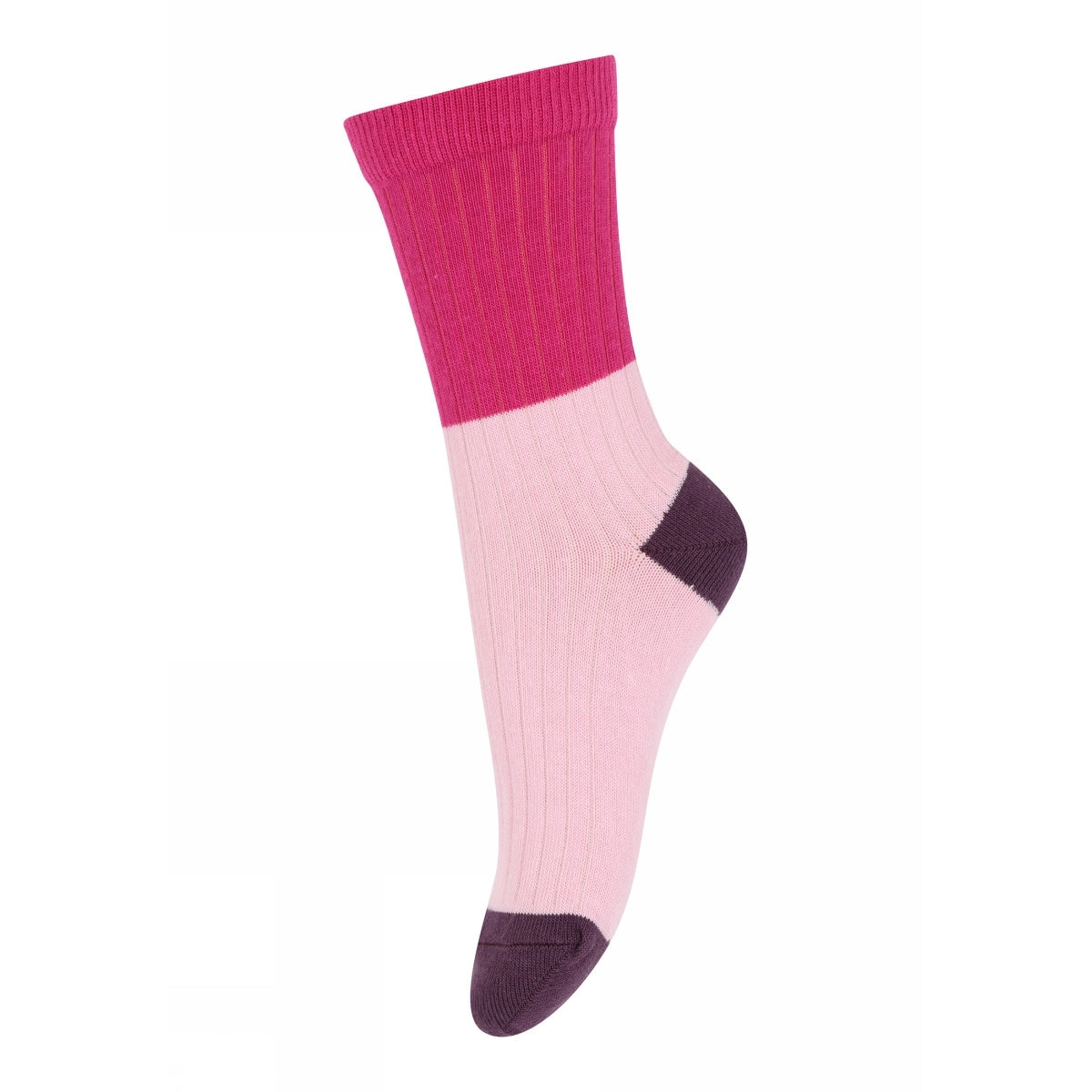 Block colour socks