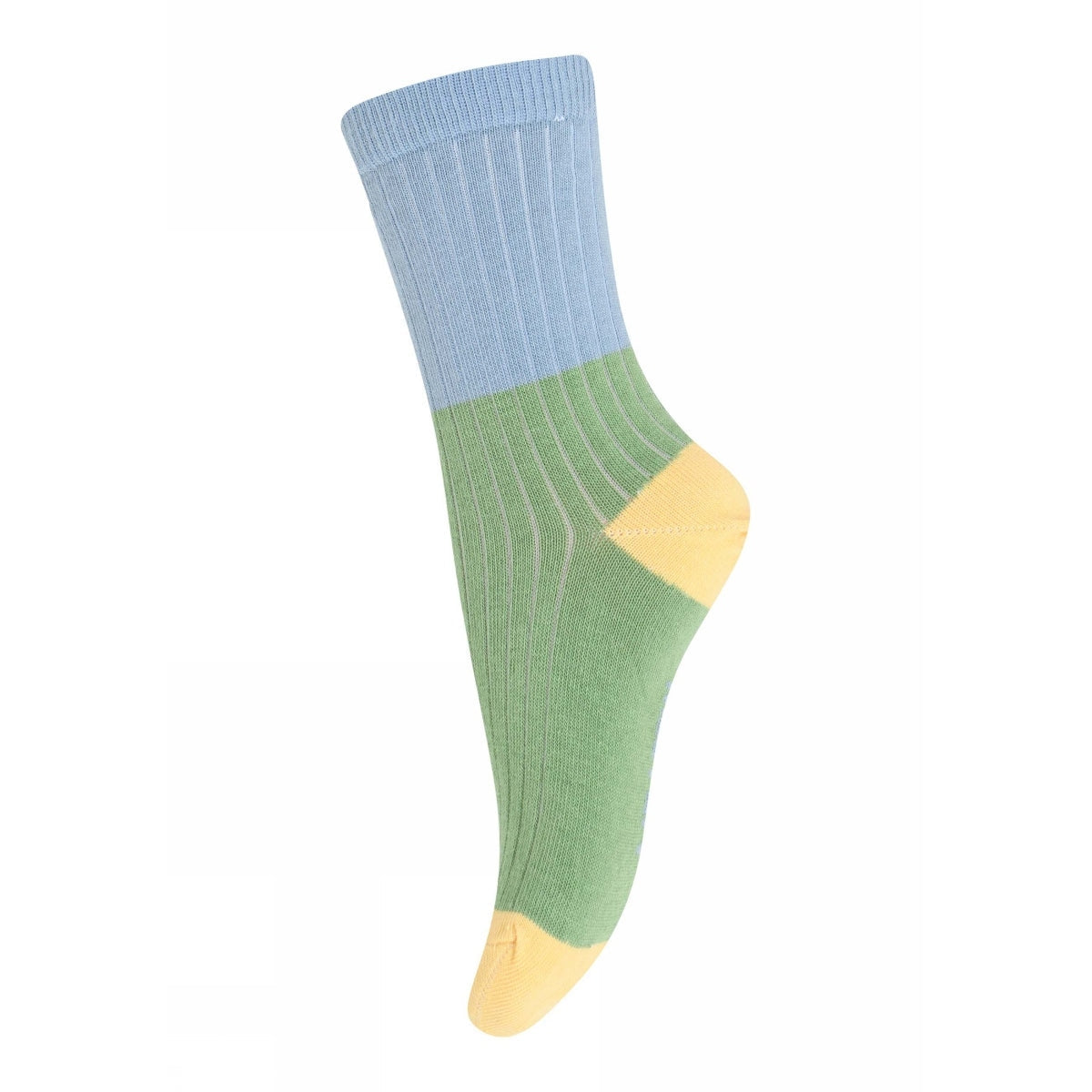 Block colour socks