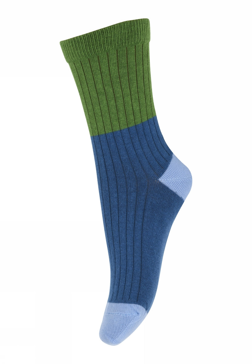 Block colour socks