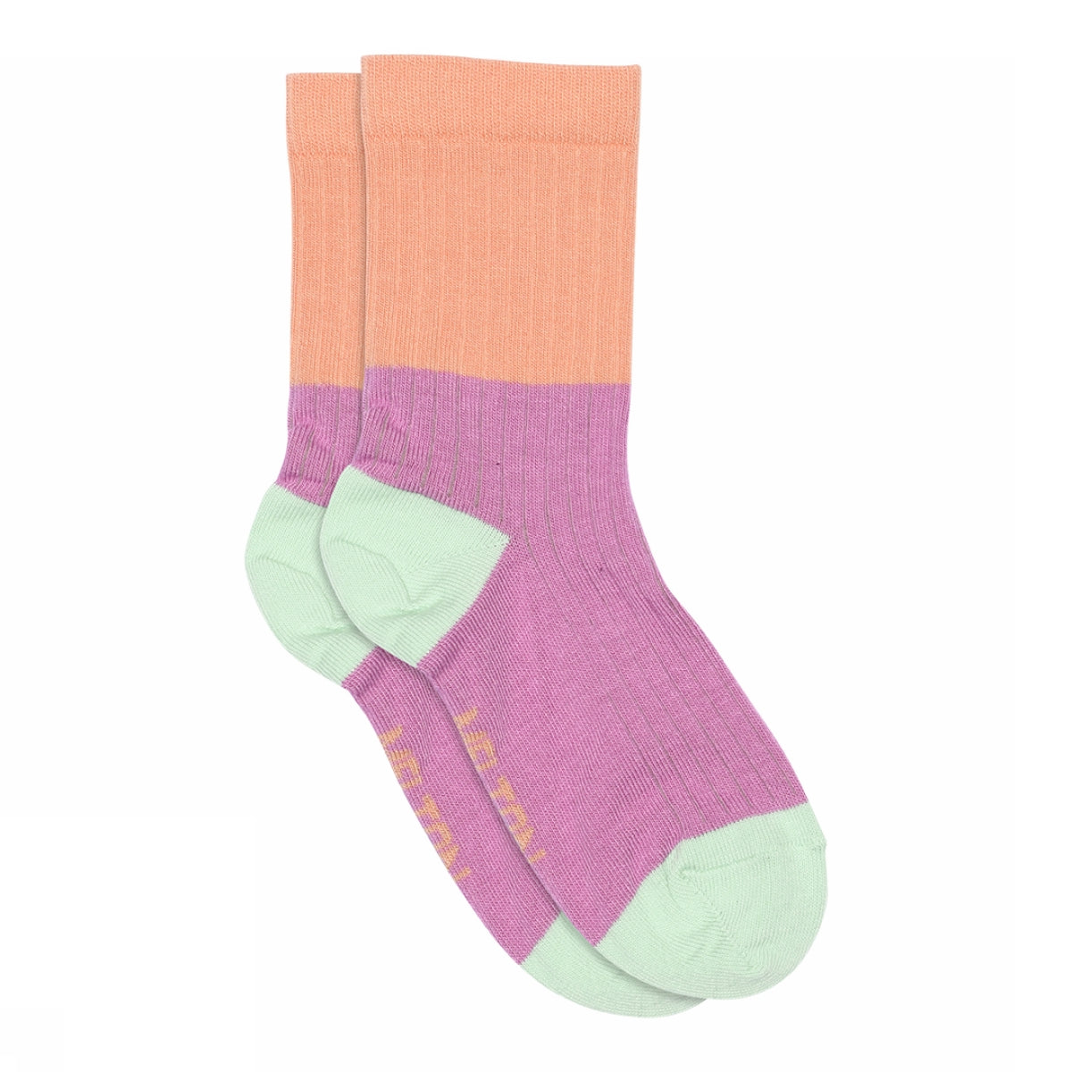 Block colour socks