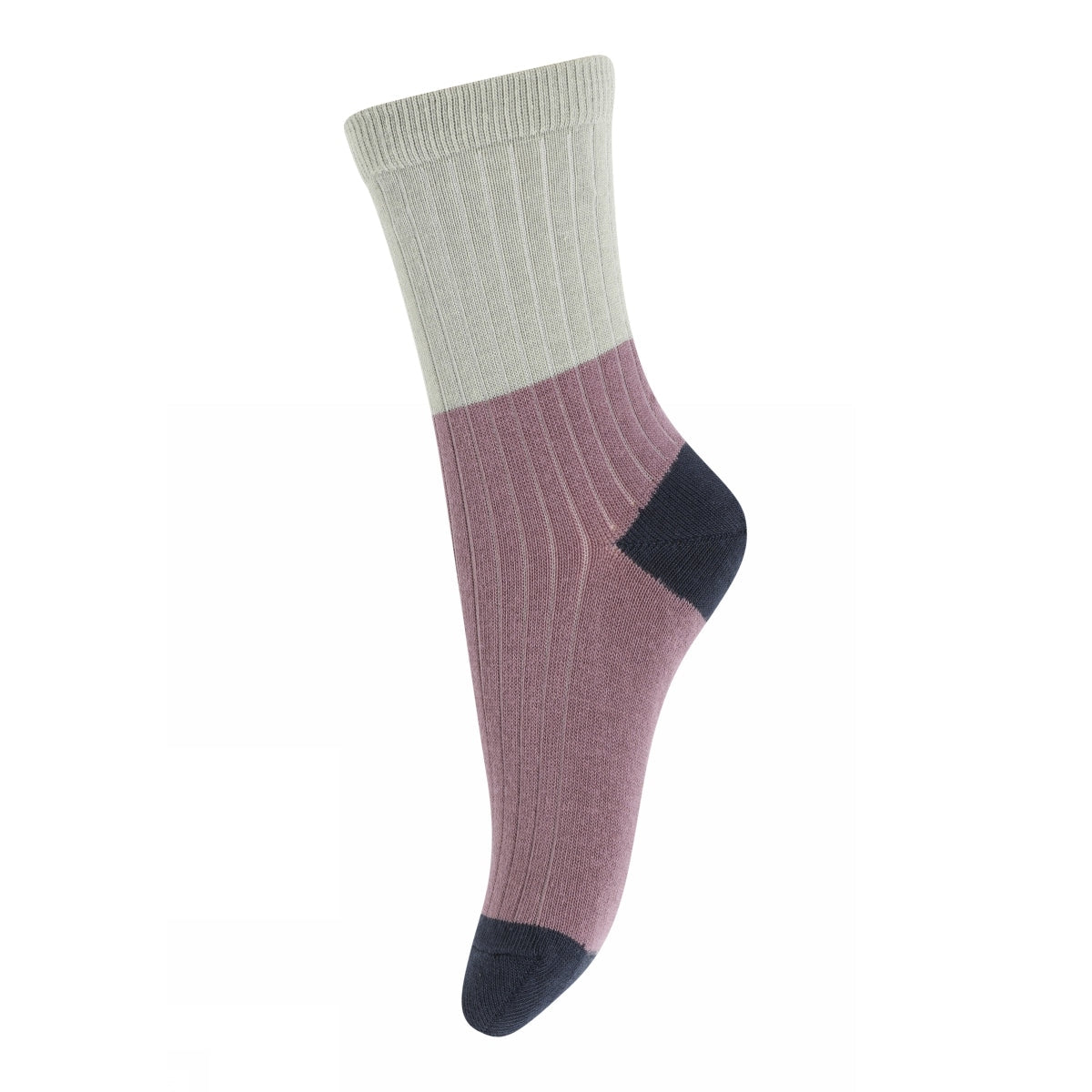 Block colour socks