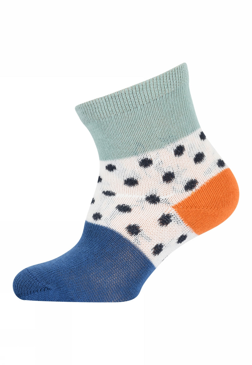 Dot block socks