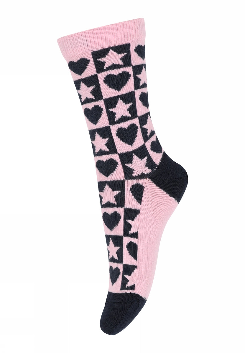 Stars and hearts socks