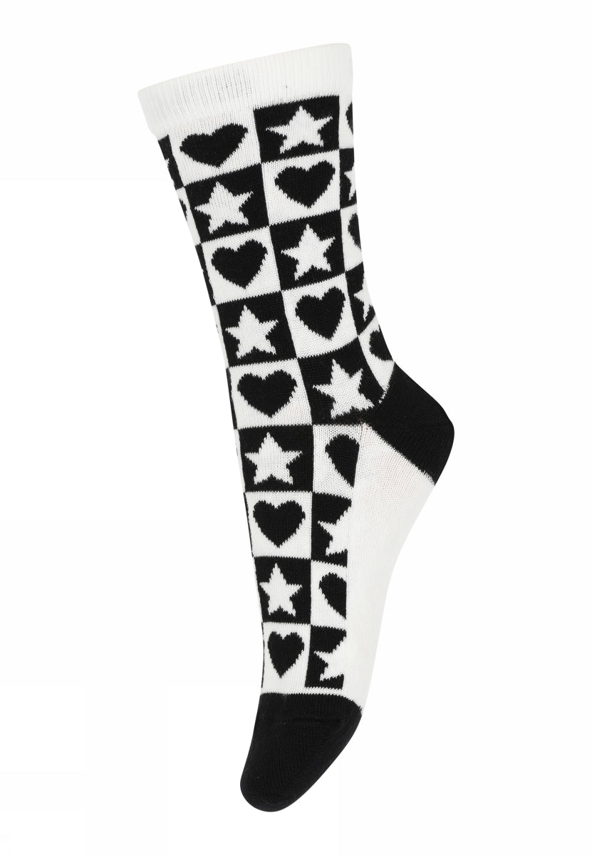 Stars and hearts socks