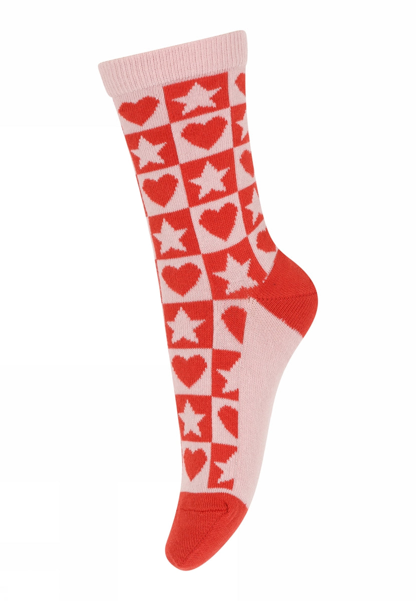 Stars and hearts socks