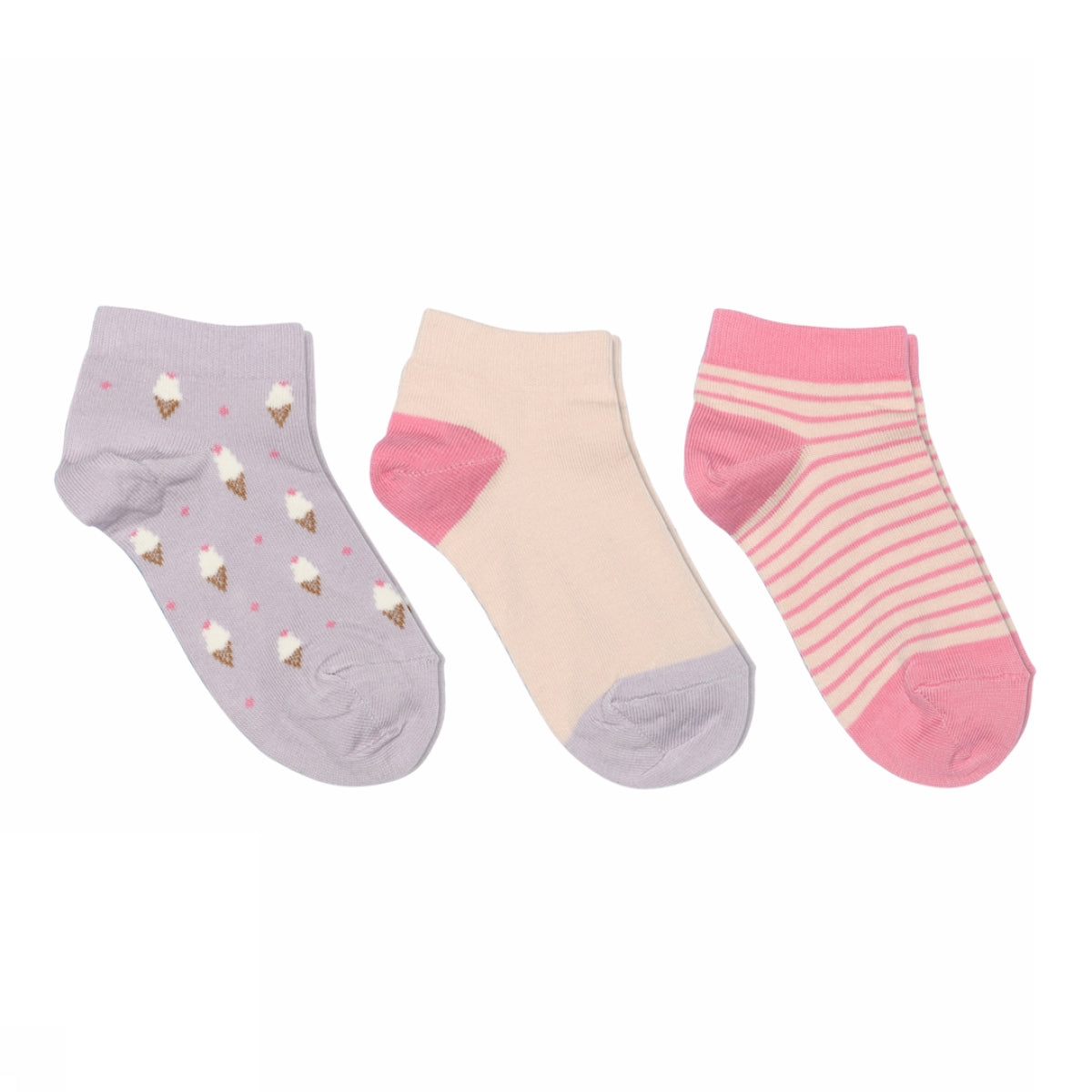 Ice cream sneaker socks 3-pack