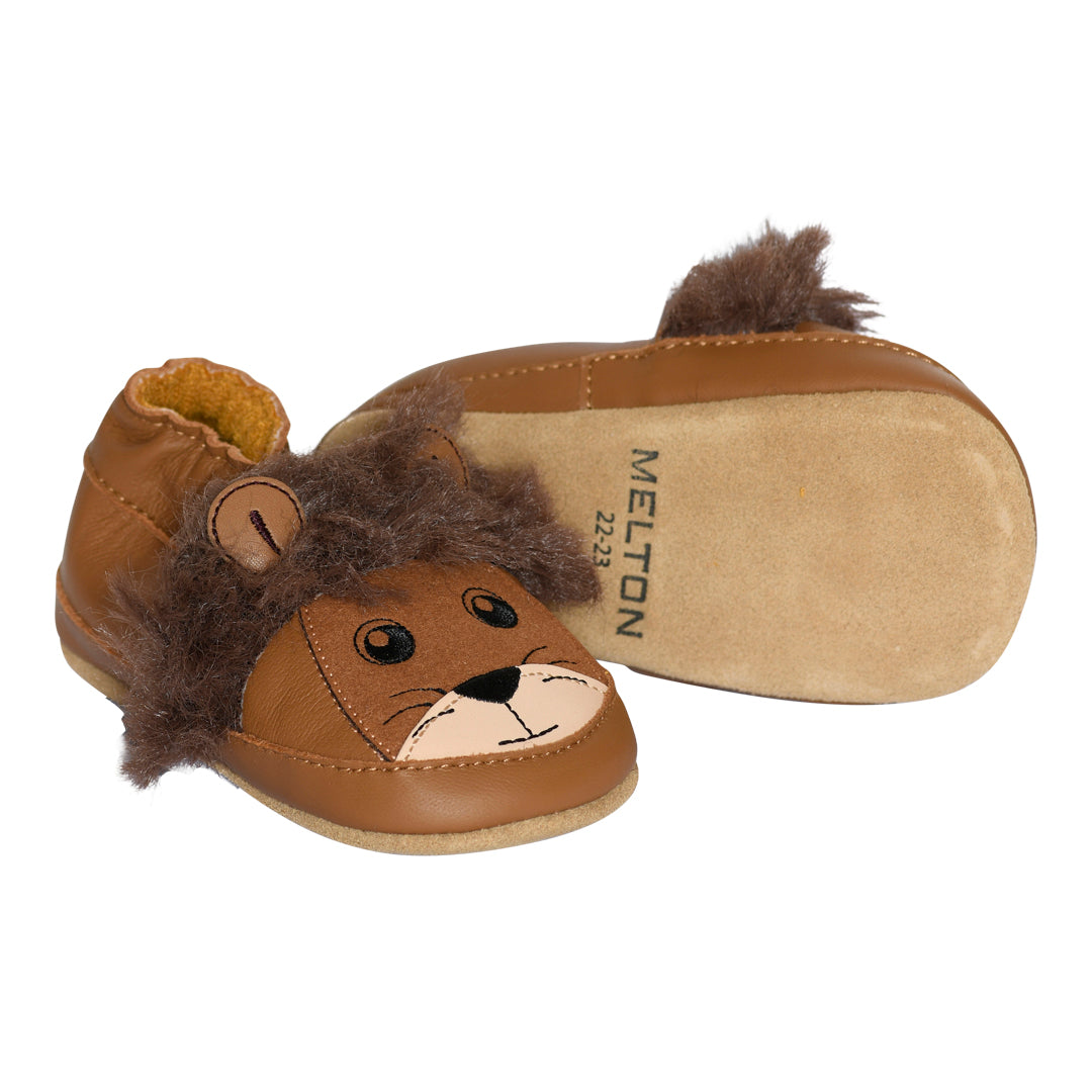 Lion Leather slippers