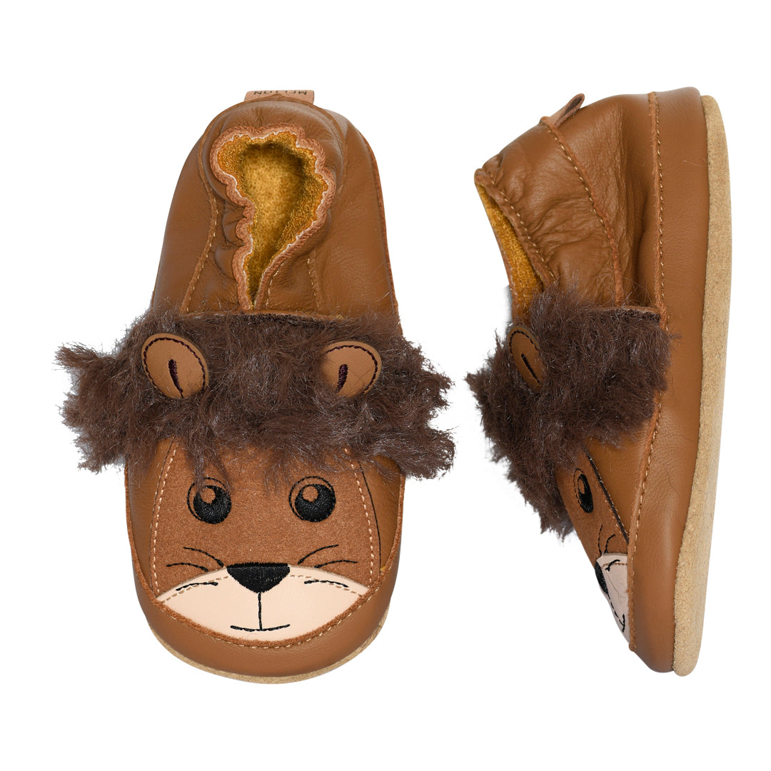 Lion Leather slippers