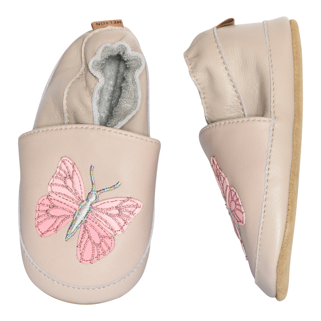 Papillon leater slippers