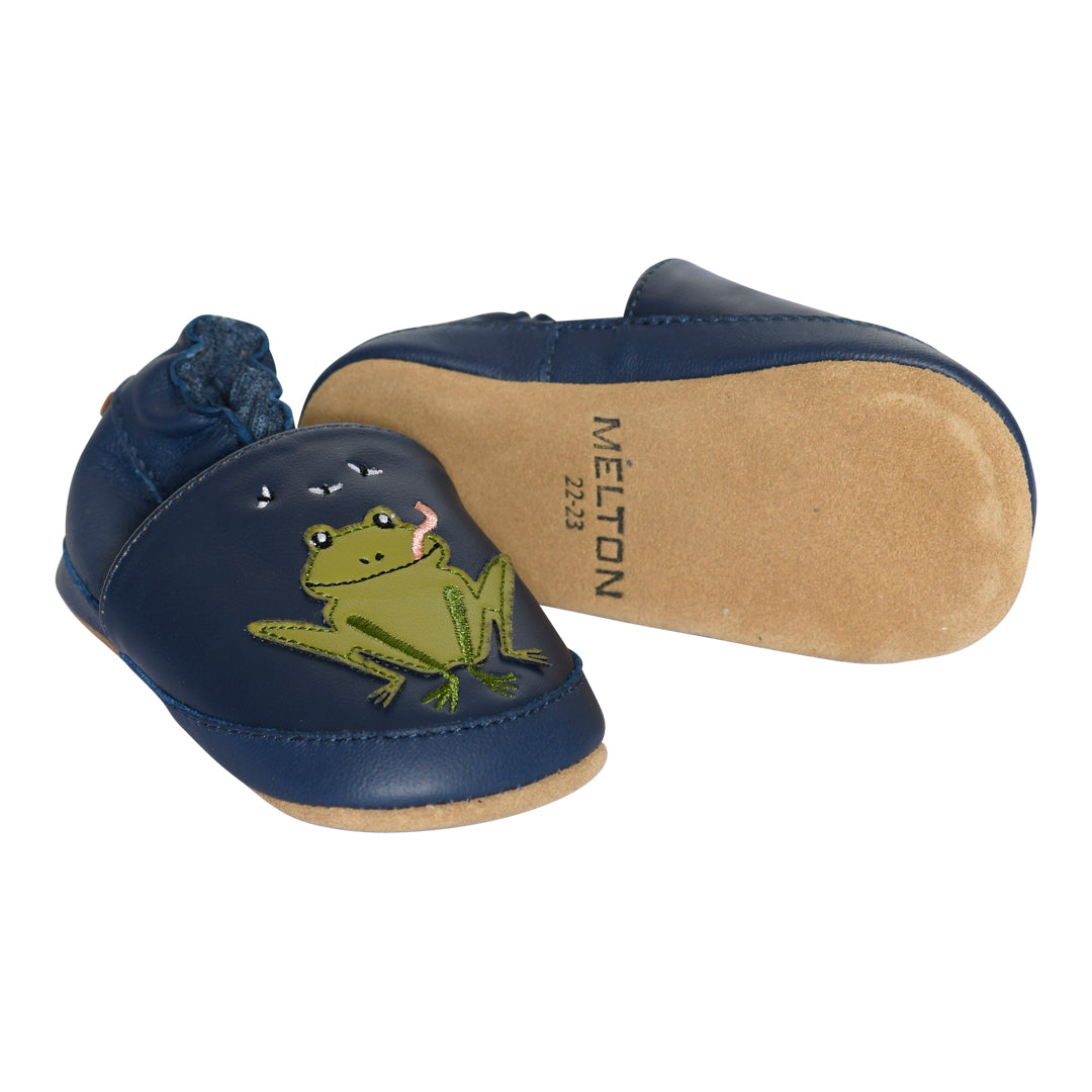 Frog leather slippers