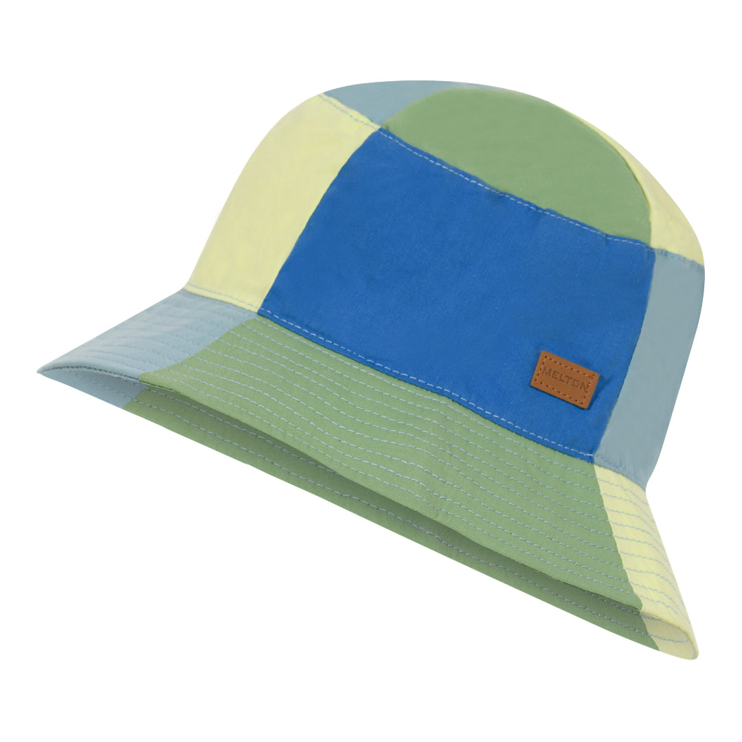 Block poplin hat