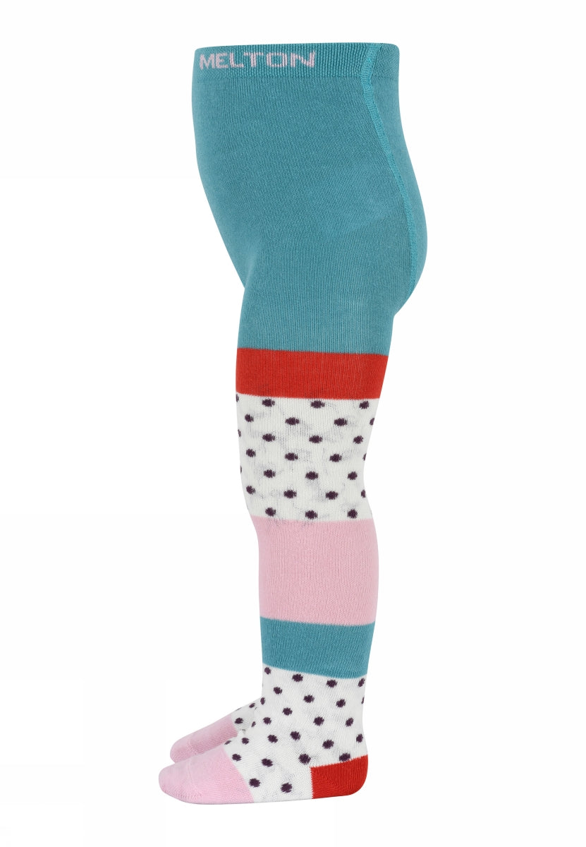 Dot block tights