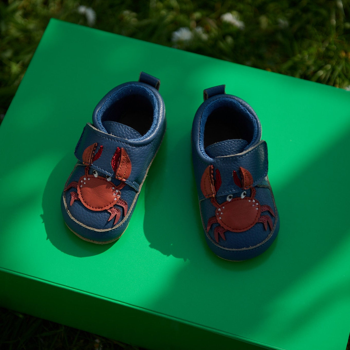 Crabbie leather slippers