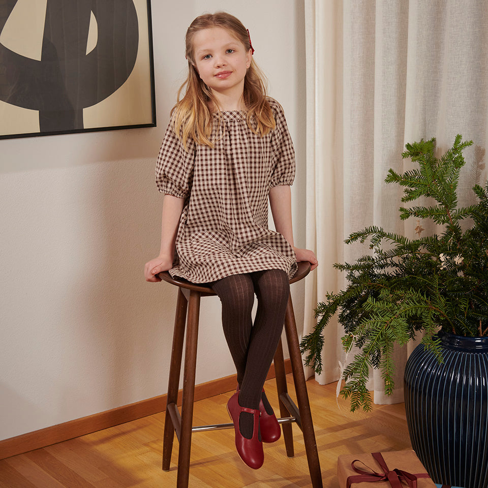 Cotton rib tights