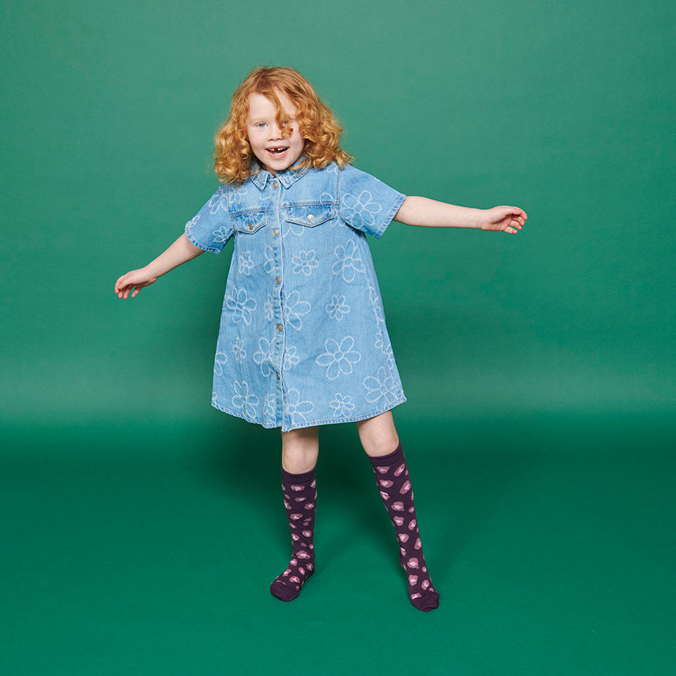 Leopard knee socks