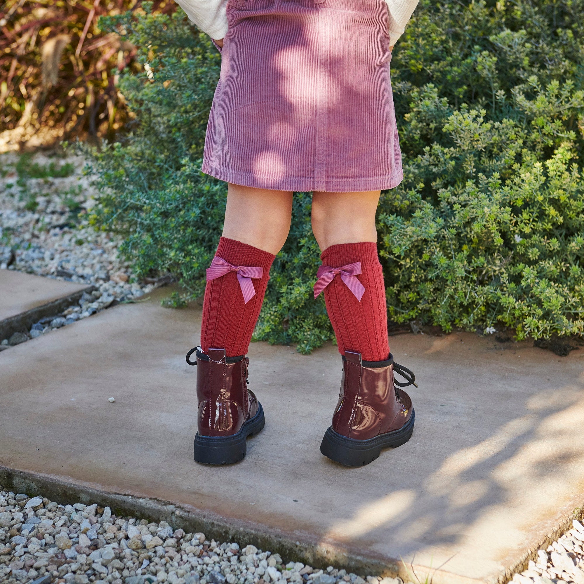 Vita knee socks - bow