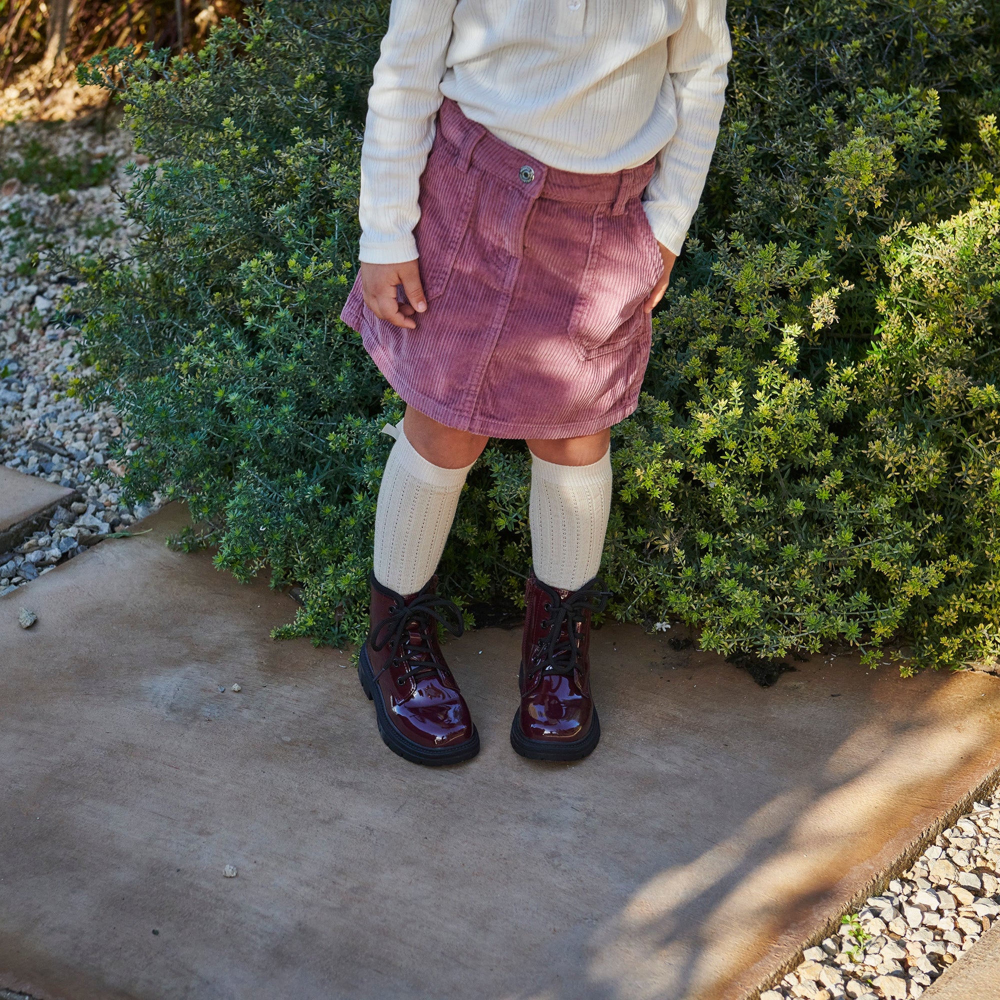 Vita knee socks - bow