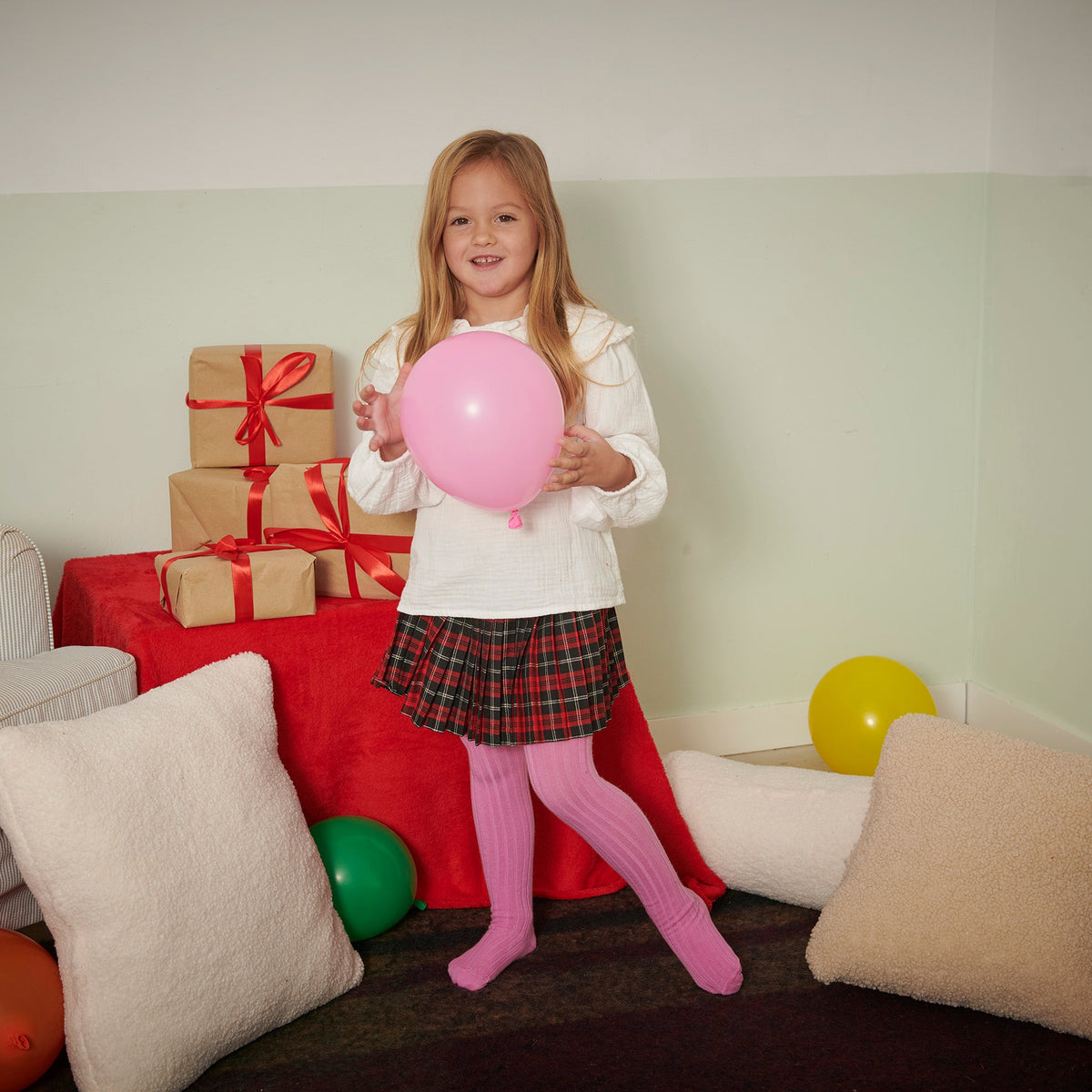 Cotton rib tights