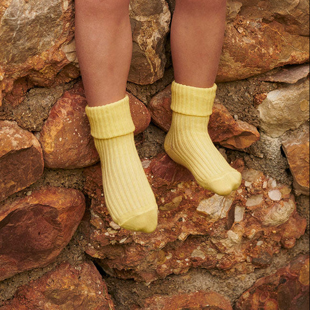 Cotton rib baby socks