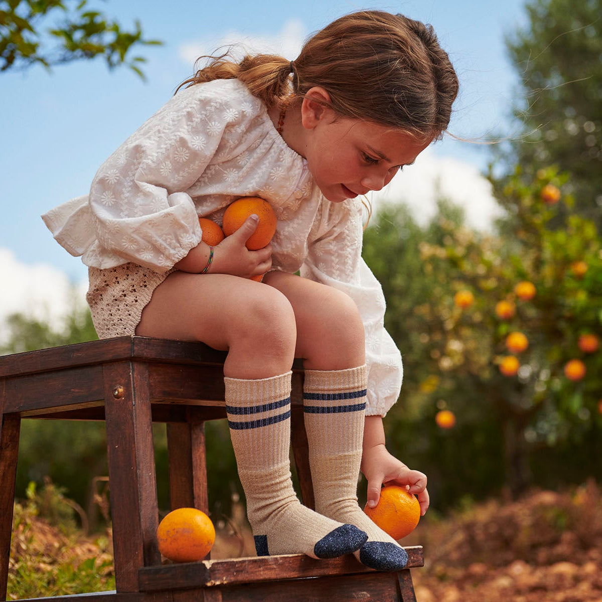 Elga glitter knee socks