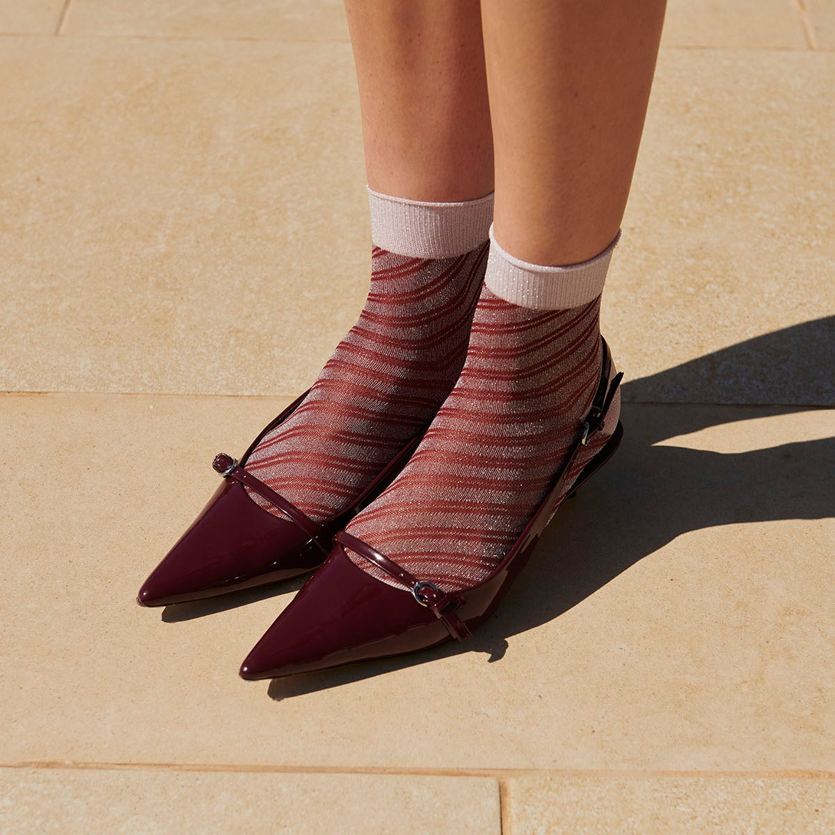 Elisa glitter short socks