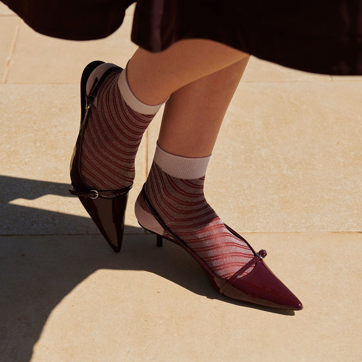 Elisa glitter short socks