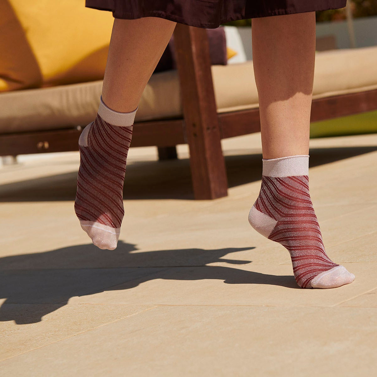 Elisa glitter short socks
