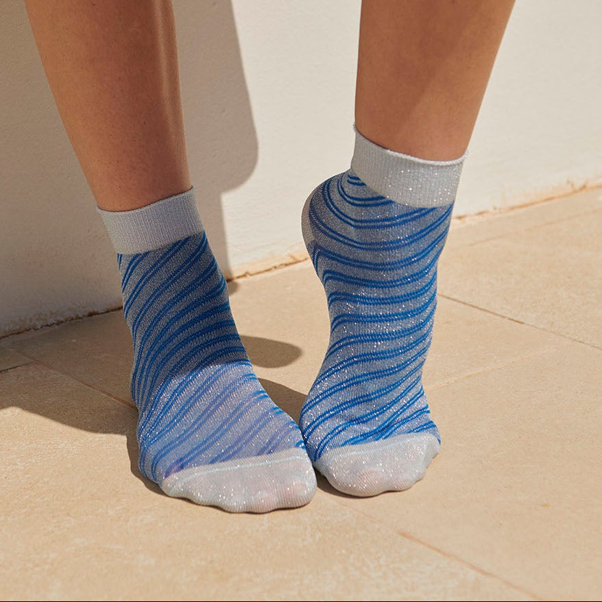 Elisa glitter short socks